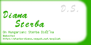 diana sterba business card